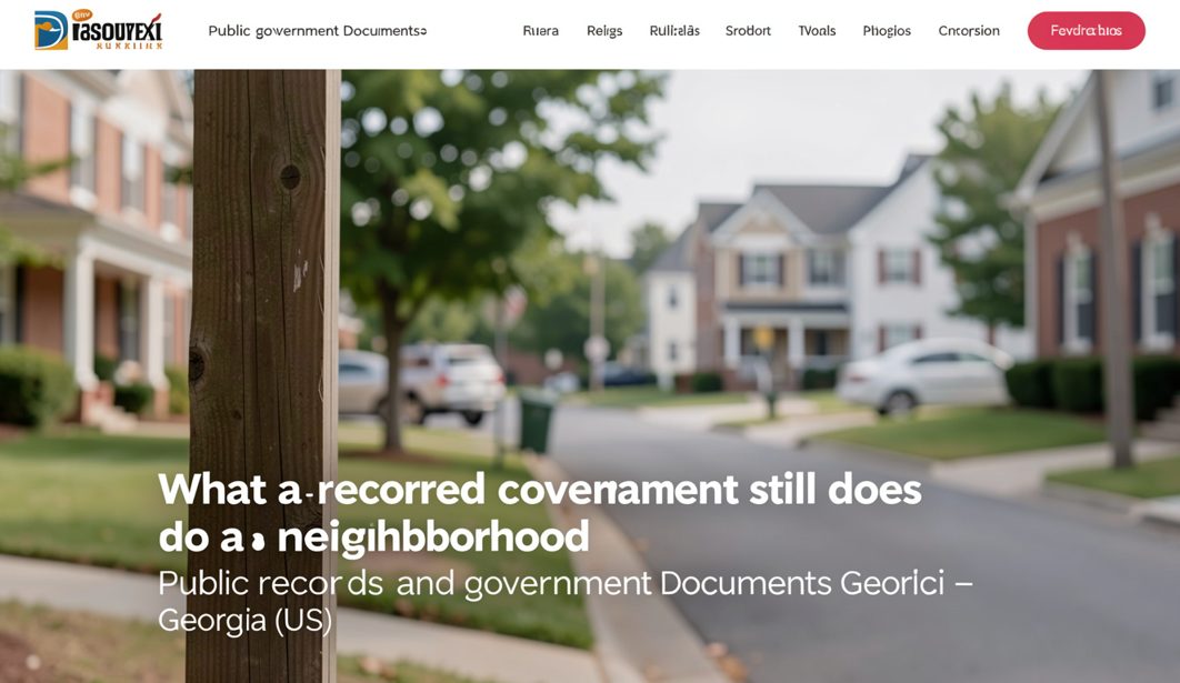 A bound county record book open to a page of dense typewritten restrictions